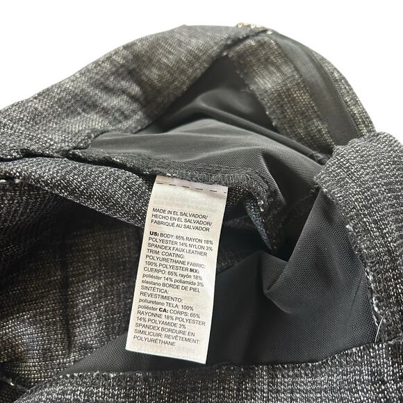 Chico's Dress Pants Women 0 US Size 8R Speckled Gray Woven Cropped Rayon Blend - Picture 10 of 15